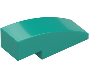 LEGO Dark Turquoise Slope 1 x 3 Curved (50950)