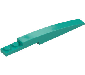 LEGO Dark Turquoise Slope 1 x 8 Curved with Plate 1 x 2 (13731 / 85970)