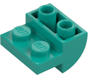 LEGO Dark Turquoise Slope 2 x 2 x 1 Curved Inverted (1750)