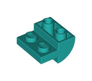 LEGO Dark Turquoise Slope 2 x 2 x 1 Curved Inverted (1750)