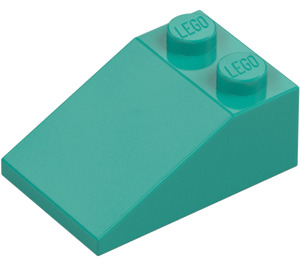 LEGO Dark Turquoise Slope 2 x 3 (25°) with Rough Surface (3298)