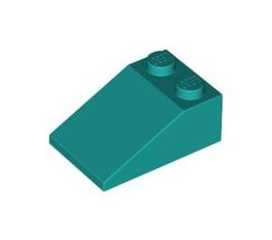 LEGO Dark Turquoise Slope 2 x 3 (25°) with Rough Surface (3298)