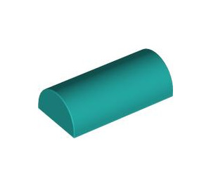 LEGO Dark Turquoise Slope 2 x 4 Curved without Groove (6192 / 30337)