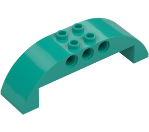 LEGO Dark Turquoise Slope 2 x 8 x 2 Curved (11290 / 28918)