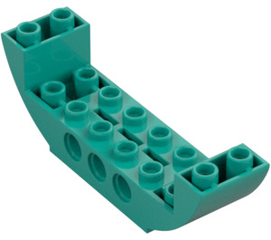 LEGO Dunkles Türkis Schrägstein 2 x 8 x 2 Gebogen Invers Doppelt (11301 / 28919)