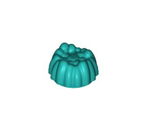 LEGO Dark Turquoise Small Hair with Spiky Tufts (68212)