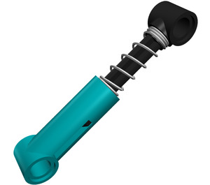 LEGO Dark Turquoise Small Shock Absorber with Hard Spring