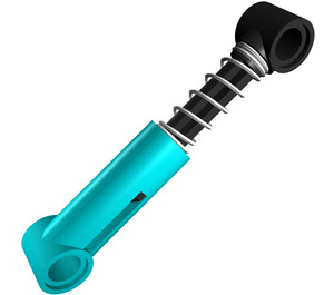 LEGO Dark Turquoise Small Shock Absorber with Soft Spring (76138)