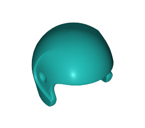 LEGO Donker Turquoise Sport Helm (47096 / 93560)