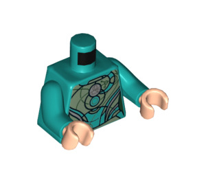 LEGO Mørk turkis Sprite Minifigur Overkropp (973 / 76382)