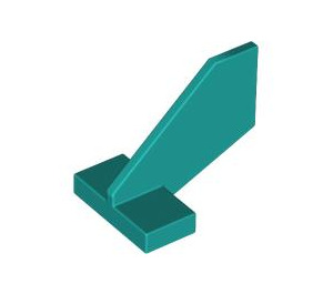 LEGO Donker Turquoise Staart 2 x 3 x 2 Fin (35265 / 44661)