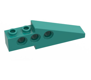 LEGO Dark Turquoise Technic Brick Wing 1 x 6 x 1.67 (2744 / 28670)