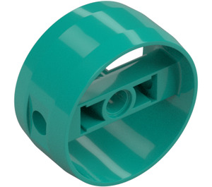 LEGO Dark Turquoise Technic Cylinder with Center Bar (41531 / 77086)