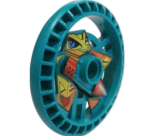 LEGO Dark Turquoise Technic Disk 5 x 5 with Driller (32355)