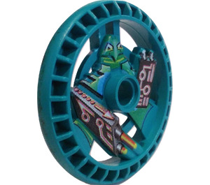 LEGO Dark Turquoise Technic Disk 5 x 5 with Laser (32360)