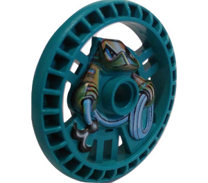 LEGO Dark Turquoise Technic Disk 5 x 5 with Rope (32354)