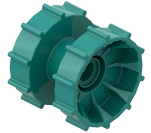 LEGO Dark Turquoise Technic Tread Sprocket Wheel (32007)