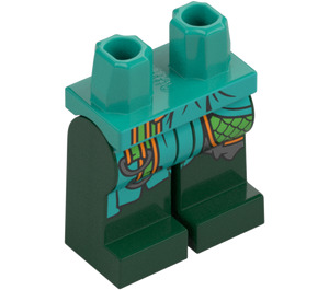 LEGO Dark Turquoise The Nine-Headed Demon Minifigure Hips and Legs (73200)