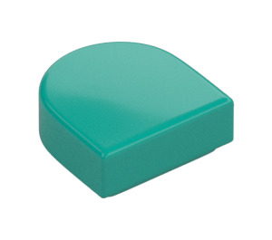 LEGO Dark Turquoise Tile 1 x 1 Half Oval (24246 / 35399)