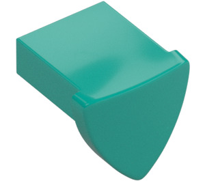 LEGO Dark Turquoise Tile 1 x 1 with Shield (35463)