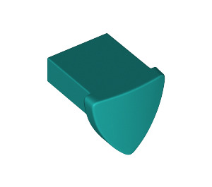 LEGO Dark Turquoise Tile 1 x 1 with Shield (35463)