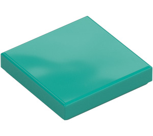 LEGO Turquoise Foncé Tuile 2 x 2 avec rainure (3068 / 88409)