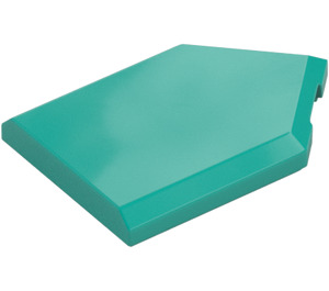 LEGO Dark Turquoise Tile 2 x 3 Pentagonal (22385 / 35341)