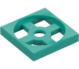 LEGO Turquoise Foncé Plaque tournante 2 x 2 assiette Base (3680)