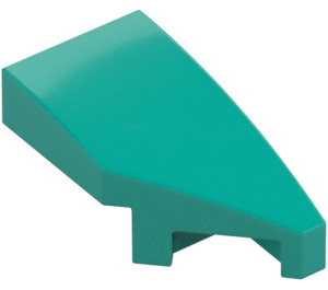 LEGO Dark Turquoise Wedge 1 x 2 Right (29119)