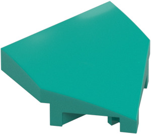 LEGO Dark Turquoise Wedge 2 x 2 x 0.7 with Point (45°) (66956)