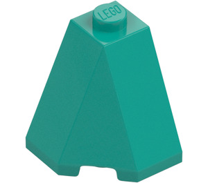 LEGO Dark Turquoise Wedge 2 x 2 x 2 (65°) (78886)