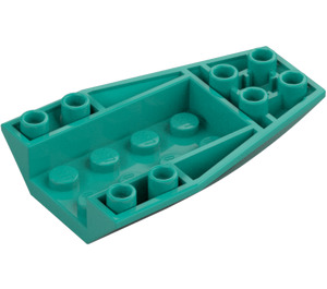 LEGO Dark Turquoise Wedge 6 x 4 Triple Curved Inverted (43713)