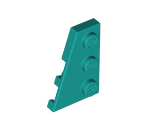 LEGO Dark Turquoise Wedge Plate 2 x 3 Wing Left (43723)