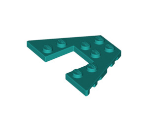 LEGO Dunkles Türkis Keil Platte 4 x 6 mit 2 x 2 Ausgeschnitten (29172 / 47407)