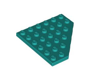 LEGO Donker Turquoise Wig Plaat 6 x 6 Hoek (6106)