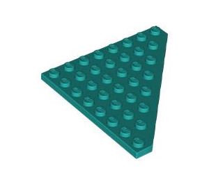 LEGO Dunkles Türkis Keil Platte 8 x 8 Ecke (30504)