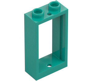 LEGO Dark Turquoise Window Frame 1 x 2 x 3 without Sill (3662 / 60593)