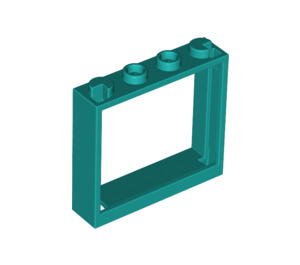 LEGO Dunkles Türkis Fenster Rahmen 1 x 4 x 3 (60594)