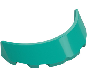 LEGO Dark Turquoise Windscreen 1 x 3 x 6 Curved (35299 / 62360)