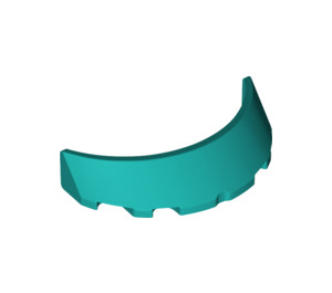 LEGO Dark Turquoise Windscreen 1 x 3 x 6 Curved (35299 / 62360)