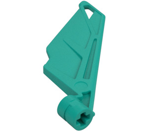 LEGO Donker turquoise Vleugel met As gat (61800)