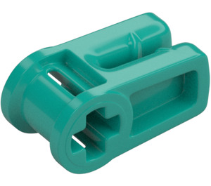 LEGO Dark Turquoise Wire Clip with Cross Hole (49283)