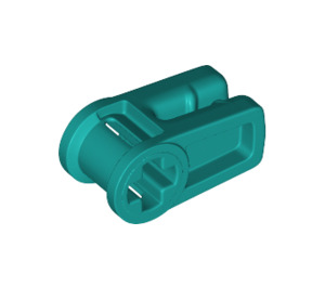 LEGO Turquoise foncé Wire Agrafe avec Traverser Trou (49283)