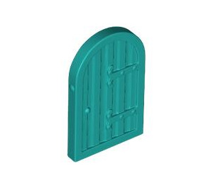 LEGO Turquoise foncé Wood Porte avec hinges for 30044 (3347 / 94161)