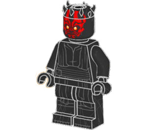 LEGO Darth Maul s Printed Nohy Minifigurka