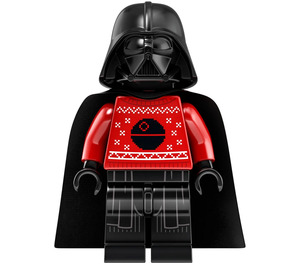 LEGO Darth Vader - Red Christmas Sweater with Death Star Minifigure