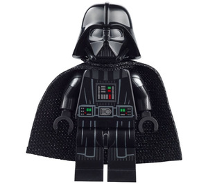 LEGO Darth Vader med Vit Huvud och Stretchable Kappa med Printed Vapen (Smile) Minifigur