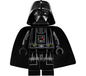 LEGO Darth Vader met Wit Hoofd en Stretchable Cape met Printed Rug Minifiguur