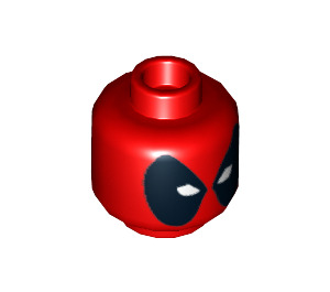LEGO Deadpool Head (Recessed Solid Stud) (3626 / 10347)