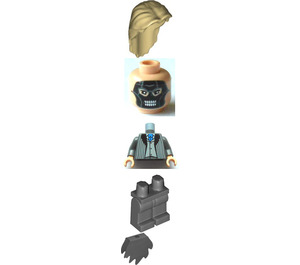 LEGO Death Eater Minifigure with Dark Stone Gray Dementor Cape